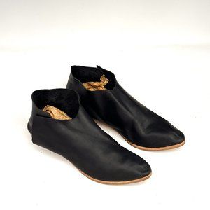 Sevilla Smith Black Leather Booties Size 40